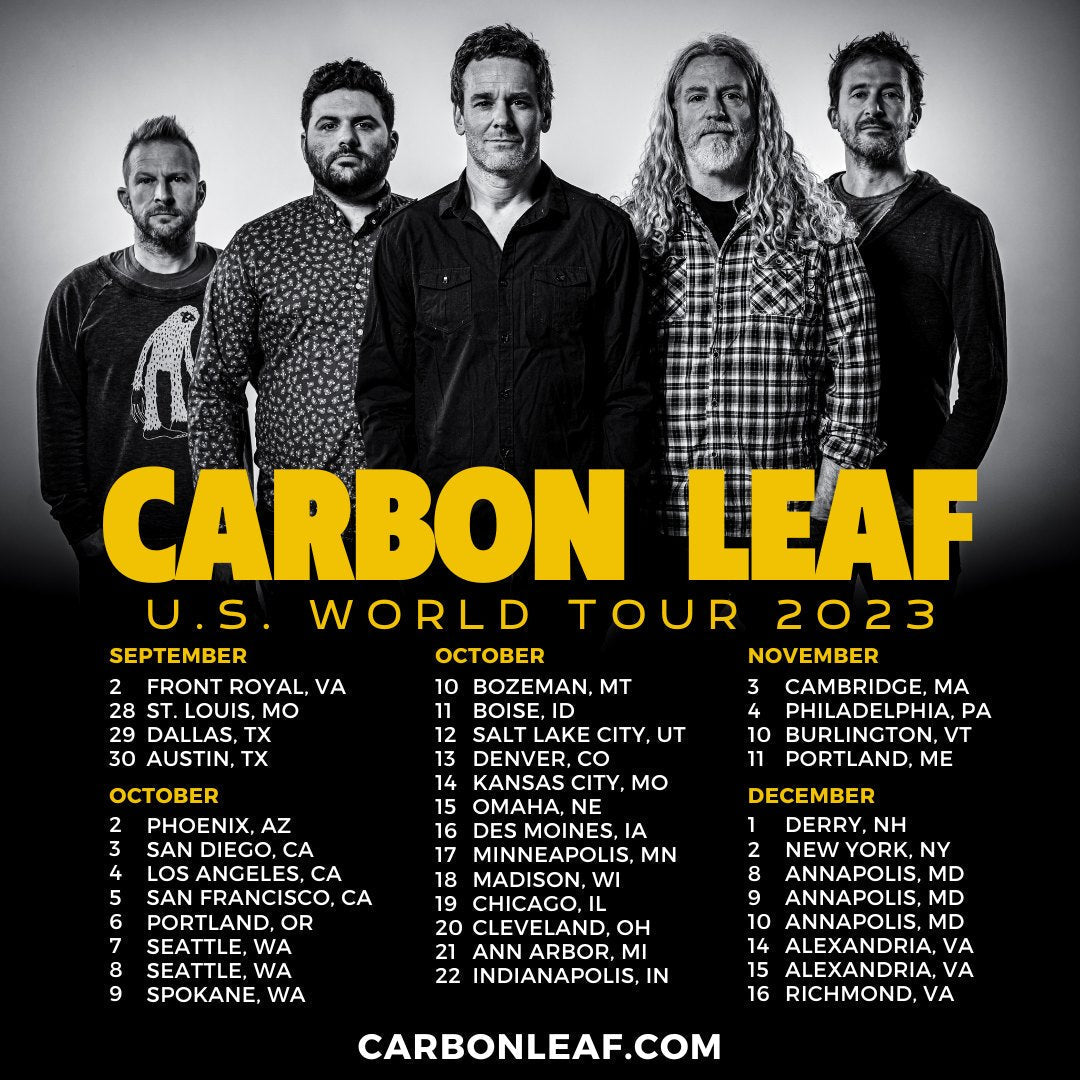 Live - 2023/12/01 - Tupelo Music Hall - Derry, NH – Carbon Leaf