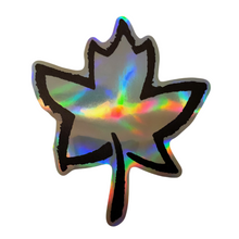 Load image into Gallery viewer, Holographic Carbon Leaf Sticker
