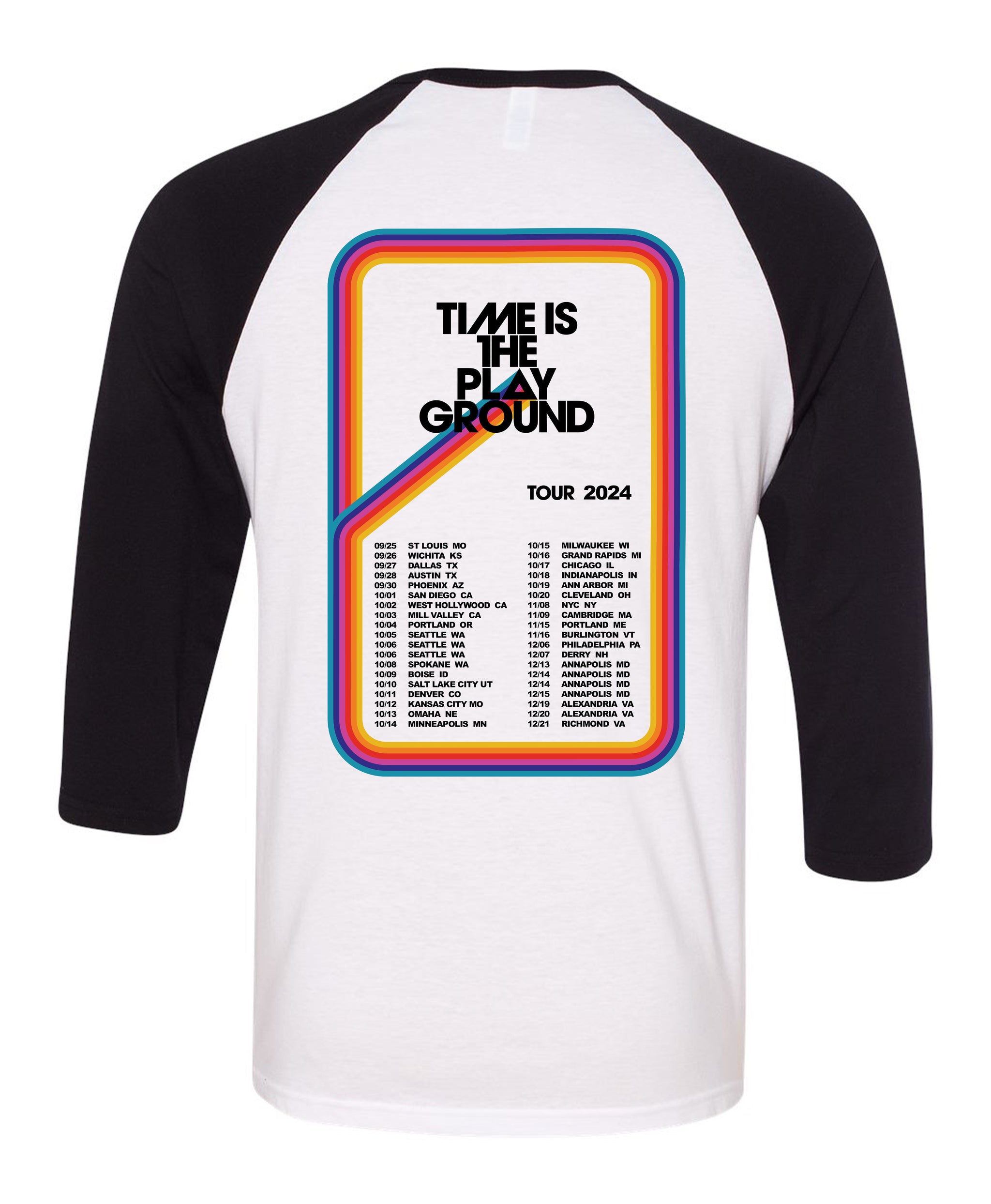 Time Is The Playground Tour T-Shirt – Carbon Leaf